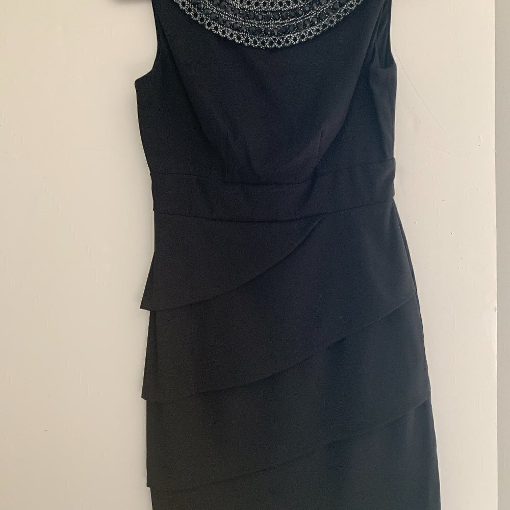 DRESSBARN Black Special Occasion Knee Lenght Dress Sz. 6